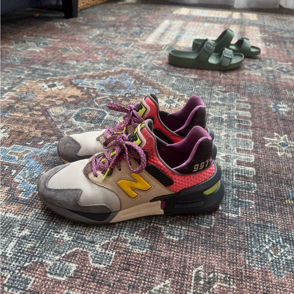 New Balance Kids Multicolor 997 Sport Sneakers - Yellow, Pink, Purple Accents